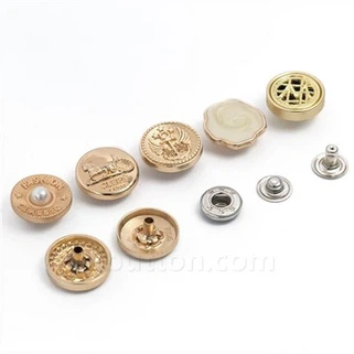 Þrýstinappar til skiptis fyrir jakka