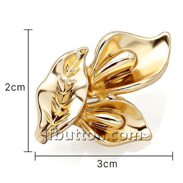 Metal Irregular Decorative Shank Button high quality