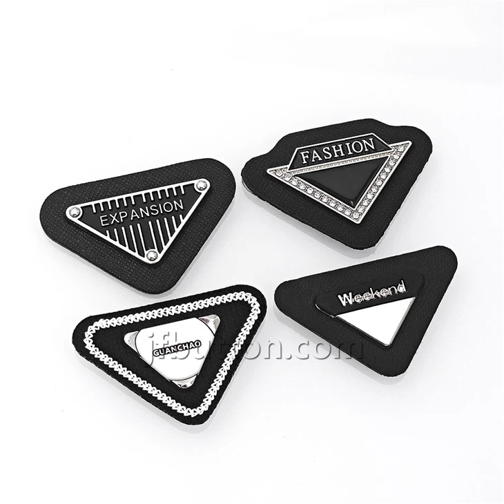Small Leather Patch With Metal Label suppliers