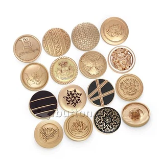 Tvíhnepptir Blazer Brass hnappar